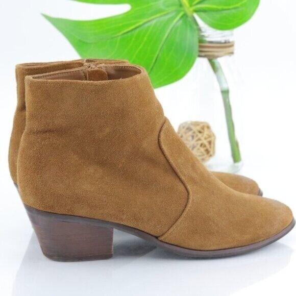 Steve Madden Women's Creek Boot Size 8.5 Bootie Tan Suede Western Low Block Heel - Picture 8 of 12